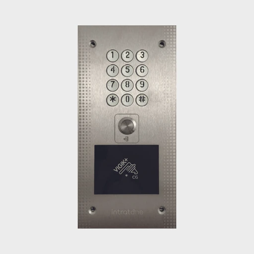 Clavier-code-mains-libres-avec-bouton-et-lecteur-vigik